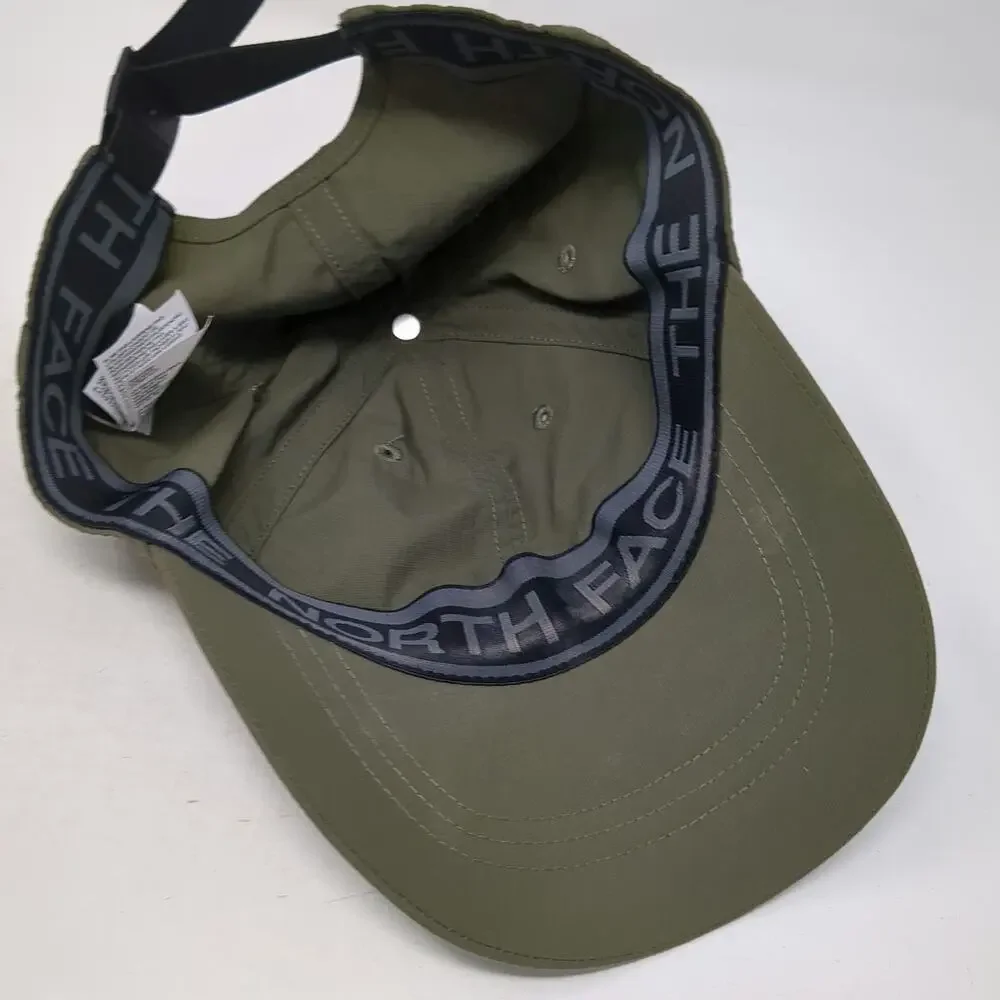 The North Face Baseball Cap Green M Nylon Embroidered Logo Slideback Hat